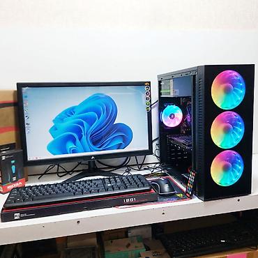 Masaüstü kompüterlər və iş stansiyaları: ŞOK ENDİRİM!!! Oyun üçün Kompüter "RGB Core i5 3470 16GB Ram GTX1050 — 7