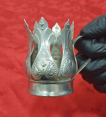 Armudu stəkanlar: Armudu stəkanlar, rəng - Gümüşü, 2 ədədli dəst, SSRİ — 4