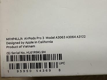 i11 цена: Беспроводные вакуумные наушники, Apple, Airpods Pro 3, Новый — 3