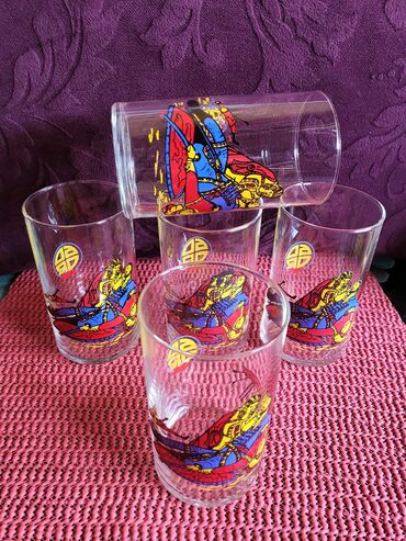 Čaše: Case nove paracinsko staklo 80te. Vintaz case univerzalne komada 5 — 5