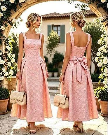nine west baletanke: Elegantna midi koktel/večernja haljina sa romantičnim detaljima Vel — 1