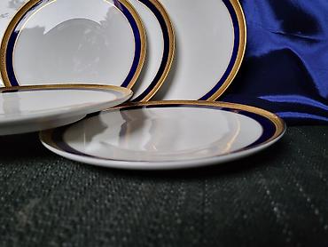 original nike tech: Lux tanjiri 1939g+ porcelan,kobalt,24na.pozlata Heinrich & Co — 6