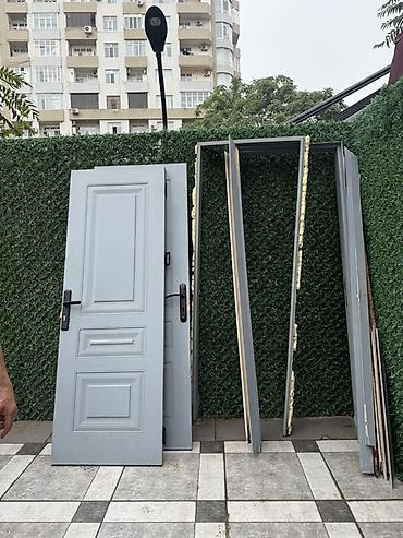 qapi taxta: Boz rəngdə otaq qapısı dəsti cutu 60 azn - Material: MDF/taxta — 1