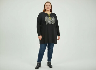 elegancka tunika plus size: Туніка жіноча, розмір 4XL
