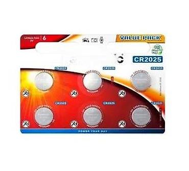 Baterije: Panasonic CR2025 – litijumske dugmasta baterija, Value Pack - Tip — 8