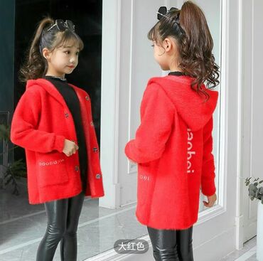 вещи для женщин: Новый кардиган альпака для девочки рост до 130-140 на 7-9 лет 700 сом!