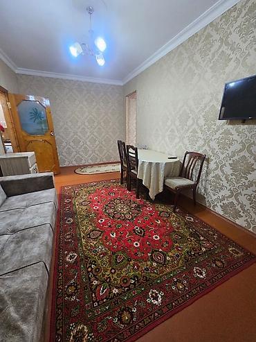 Mənzillər: Kirayə üçün tam mebellı 2 otaqlı mənzil - Geniş və işıqlı zal: divan — 1