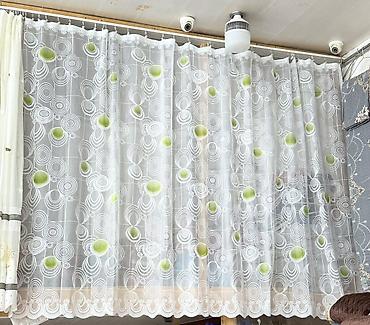 Pərdə və tüllər: Tül pərdə dəsti - Material: nazik, şəffaf tül (poliestr əsaslı) — 2