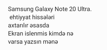 samsung slim: Samsung Galaxy Note 20 Ultra, 256 GB, rəng - Qara