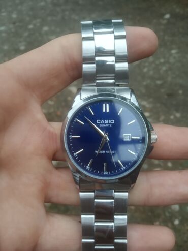 klassik qadin pencekleri: Qol saatı, Casio, rəng - Göy