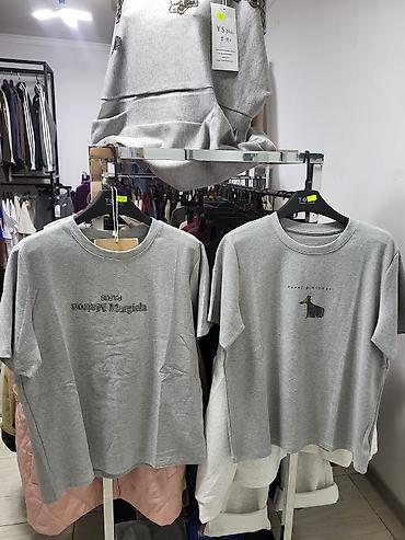 Футболки: Футболка, Оверсайз, Корея, Новый, Все размеры — 10