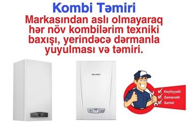 Digər ixtisaslar: Kombi ustası ikinci el kombilerin satışı yuyulması quraşdırılması