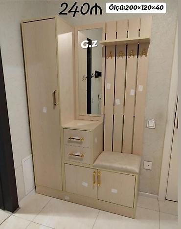 qapı şəkilləri: Dəhliz üçün çoxfunksiyalı dolab dəsti Ölçü: 200 × 120 × 40 sm — 1