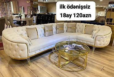 Divanlar: Künc divan kolleksiyası - Müasir dizaynlı L-şəkilli künc divanlar - — 62