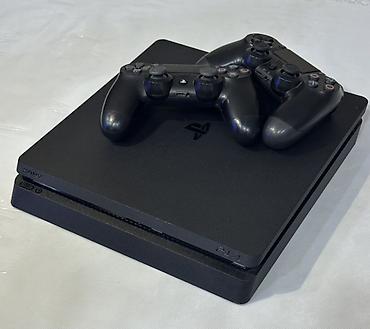Видеоигры и приставки: Sony PlayStation 4 oyun konsolu Xüsusiyyətlər: - Model: PS4 (mat qara — 2