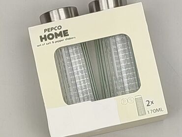 Używany zestaw solniczki i pieprzniczki Pepco Home. Pojemniki wykonane