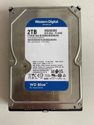 Жесткие диски, переносные винчестеры: Накопитель, Б/у, Western Digital (WD), SSD, 2 ТБ, 3.5", Для ПК