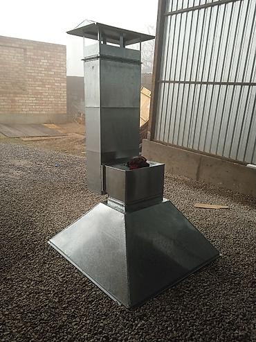 Установка вытяжек и вентиляции: Оцинкованные воздуховодные зонты/колпаки для приточно‑вытяжной — 31