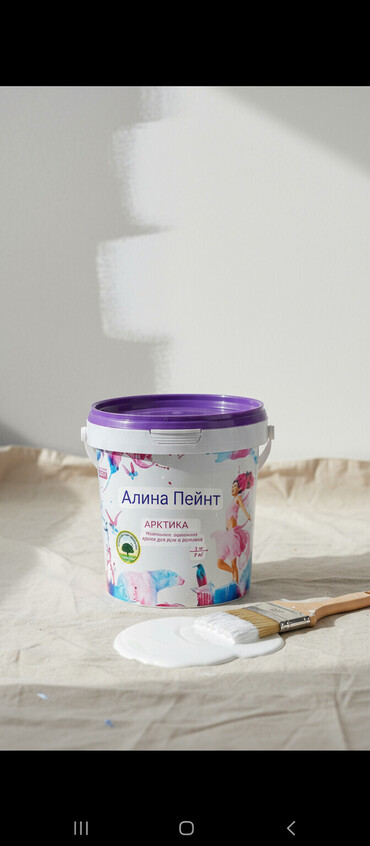 чёрный краска матовый: Банка краски «Алина Пейнт» серии «Арктика». Матовая, экологически