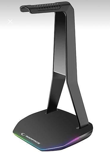 Настольные ПК и комплектующие: Rampage Tower T14 White Headset Stand Rampage qulaqlıq dayağı – — 1
