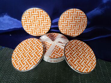 Kuhinjski setovi: Porcelanski novi podmetaci HM za case i flase. Porcelanski podmetaci — 3