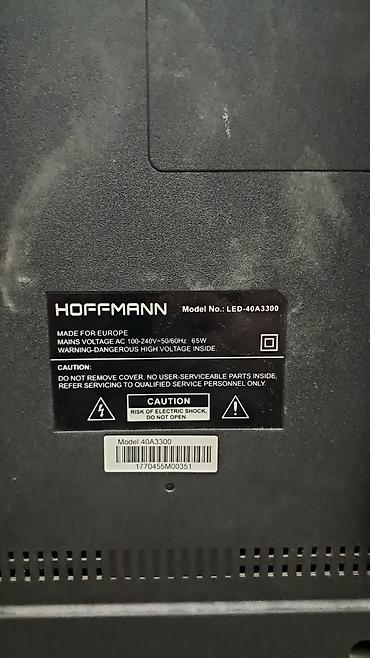 hoffmann tv: Hoffmann LED TV – Model: LED-40A3300 (40A3300) Təcili ❗️ - Ekran — 2
