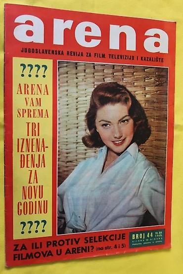 spica ruma: ARENA, JUGOSLAVENSKA REVIJA ZA FILM, TV KAZALIŠTE 37-44, 1-4 | — 10