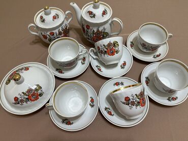 где можно купить чай пуэр: Красивый чайный сервиз с цветочками на 6 персон производства Барановка