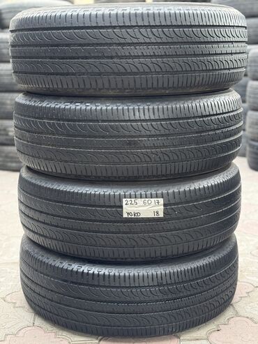 Шины: Шины 225 / 60 / R 17, Лето, Б/у, Комплект, Легковые, Япония, Yokohama