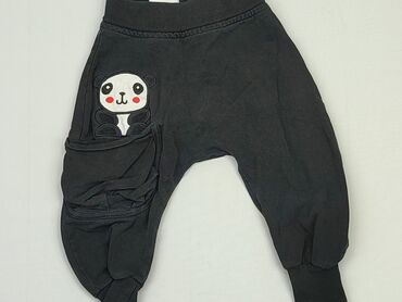 legginsy czarne dziecięce: Spodnie dresowe, 3-6 m, stan - Dobry