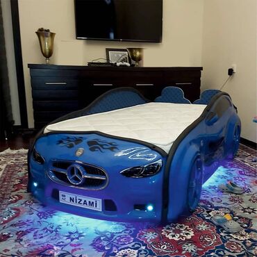 Uşaq üçün maşın çarpayıları: Yeni, Hazır, Maşın-çarpayı, Matras ilə, Siyirməsiz — 13