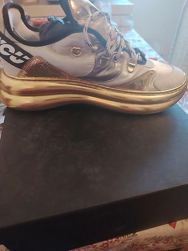 Patike: Modne patike LRBL – bele sa zlatnim detaljima - Model: niskoprofilne — 7