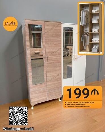 mingecevir is elanlari: Распашной, 3 двери Прямой шкаф, Гардеробный шкаф at lalafo.az mingecevir is elanlari: Распашной, 3 двери Прямой шкаф, Гардеробный шкаф