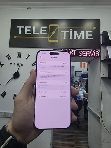 iphone sy: IPhone 17 Pro Max, 256 GB, Blue Titanium, Face ID, Simsiz şarj, Sənədlərlə — 2