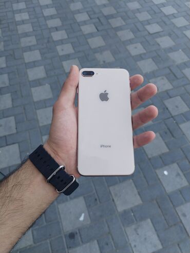 Apple iPhone: IPhone 8 Plus, 64 ГБ, Серебристый, Отпечаток пальца
