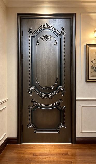 Qapılar və aksessuarlar: Klassik üslubda interyer qapısı - Material: ağac əsaslı massiv panel — 1