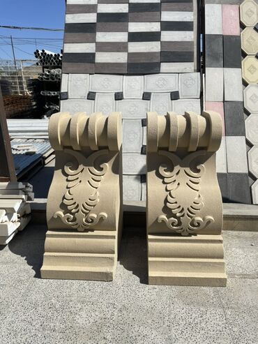 Digər bitirmə materialları: Fasad üçün dekorativ elementlər və hazır detallar - Material: sıxlığı — 48