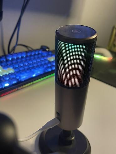Студийные микрофоны: USB-микрофон с RGB‑подсветкой для стриминга, подкастов и голосовой — 2