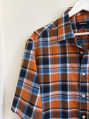 Рубашки: Брендовые рубашки из Европы 1 👕 Мужская рубашка Walbusch Comfort Fit — 3