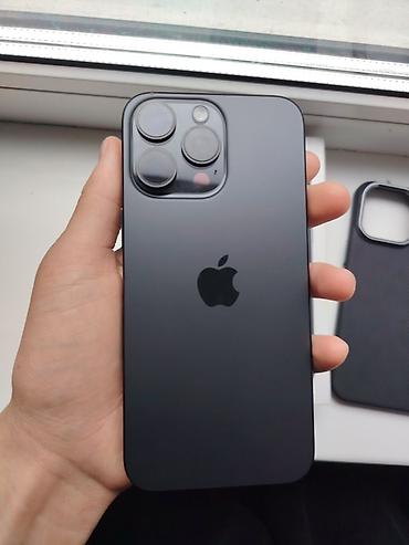 apple компьютер: IPhone 15 Pro Max, Б/у, 512 ГБ, Black Titanium, Коробка, 84 % — 2