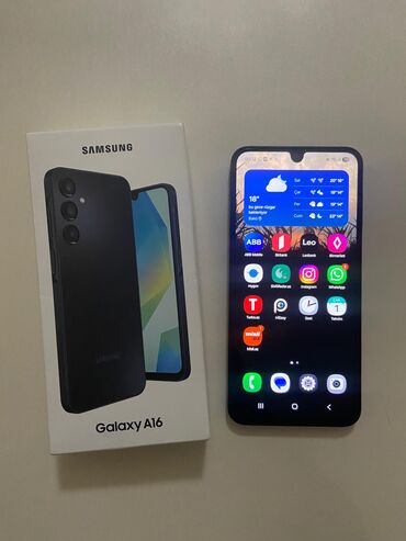 samsung i9082: Samsung Galaxy A16, 256 GB, rəng - Qara, İki sim kartlı