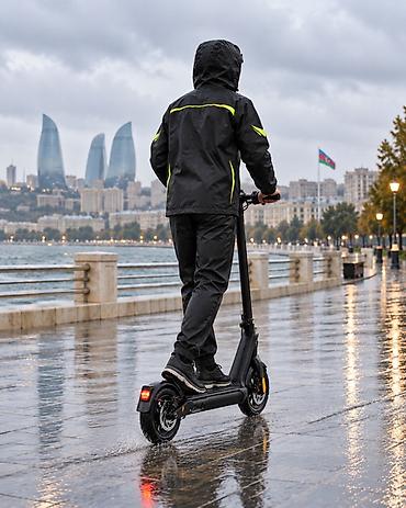 kişi üçün olimpiyka: Kuryerlər üçün yağışdan və küləkdən qoruyan dəst Skuter, motosiklet — 2
