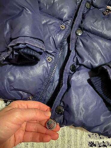 Jakne, kaputi i prsluci: MONCLER perijana jakna 5 6 godina Moze za devojcice i za decake Teget — 2