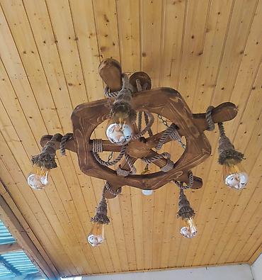 sarlar: Çılçıraq, 6 lampa, Taxta — 5