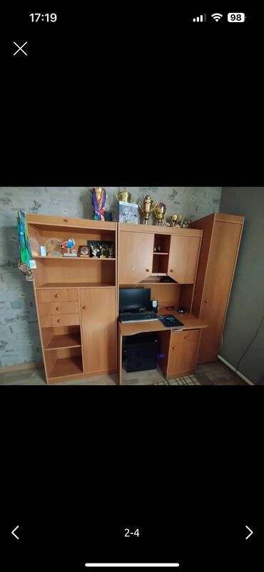 шкафы купе на: Кийим салуучу шкаф, Колдонулган, Түз, МДФ
