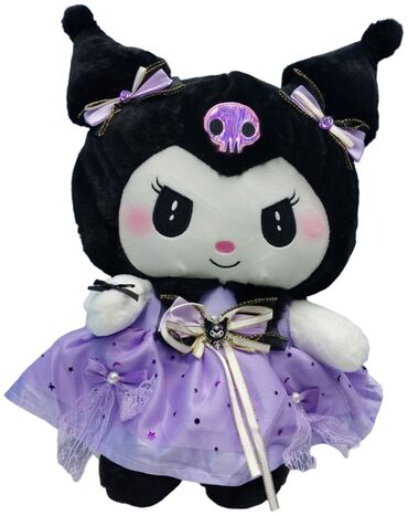 детский касметика: Плюшевая игрушка Kuromi 40 см Милый и стильный персонаж из Sanrio в