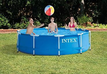 Бассейны: Каркасный бассейн от 5800 сом Intex Metal Frame Set - Тип: наземный — 3