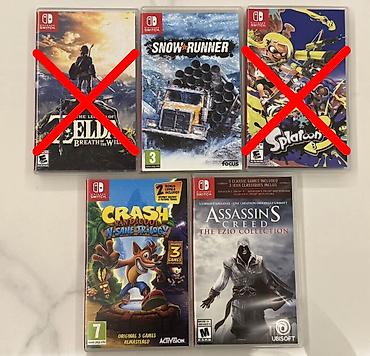 nintendo switch 1: Игровые картриджи Всё в наличии кроме Zelda и Splatoon 3 Crash + — 1