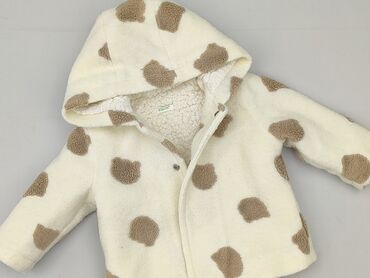 sinsay kombinezon miś: Coat, Benetton, 1-3 months, condition - Very good