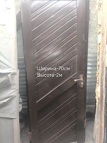 Балконные двери: Межкомнатные двери из чистого дерева, темно-коричневая окраска — 5